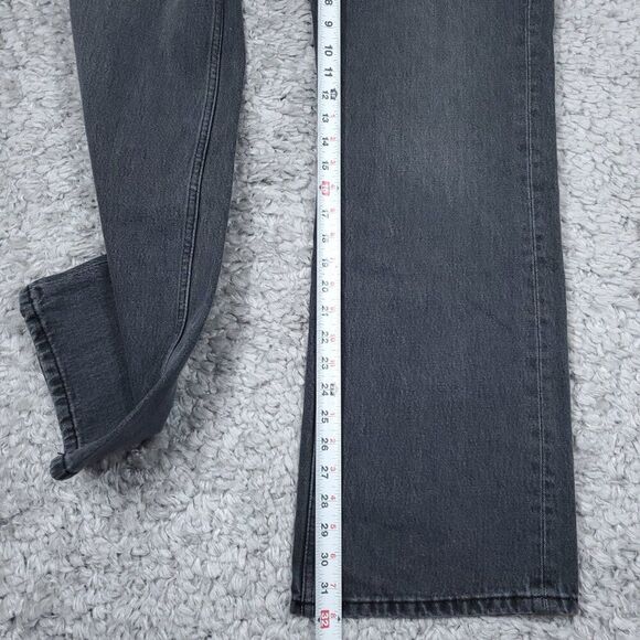 Zara Signature 90s Wide Leg Jeans Gray Denim High Rise US Size 6 EU 38 Slim Fit - Picture 12 of 12